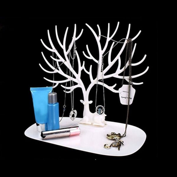 Geyik Tasarımlı Takı Standı Beyaz Şık Tasarımlı Fonksiyonel Ürün