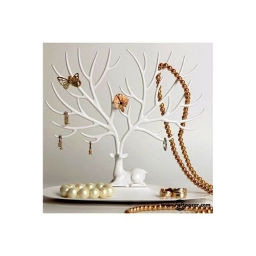 Geyik Tasarımlı Takı Standı Beyaz Şık Tasarımlı Fonksiyonel Ürün