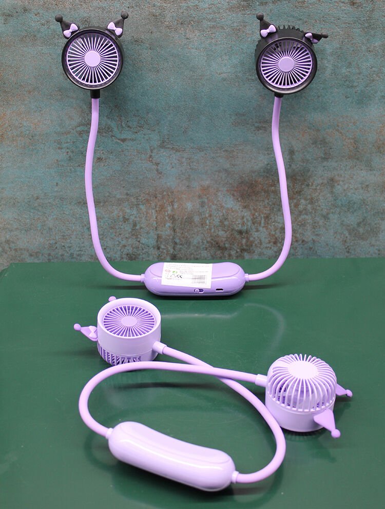 Kuromi Şarjlı Boyun Fanı Vantilatör 2 Kademeli Model 1 Şık Tasarımlı Fonksiyonel Ürün