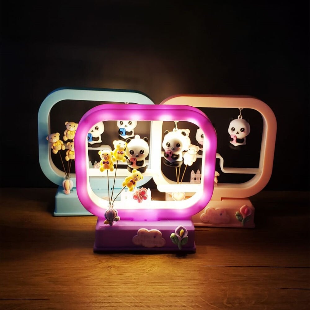 Sevimli Müzikli Panda Dekoratif Işık Şık Tasarımlı Fonksiyonel Ürün