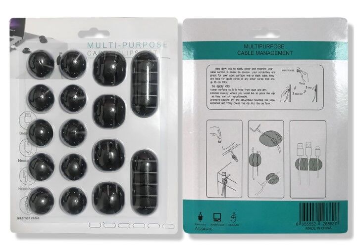 Kablo Düzenleyici Set 16 Parça Şık Tasarımlı Fonksiyonel Ürün
