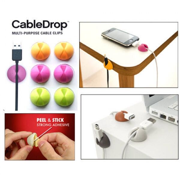 Kablo Sabitleyici Aparat 6 Adet Şık Tasarımlı Fonksiyonel Ürün