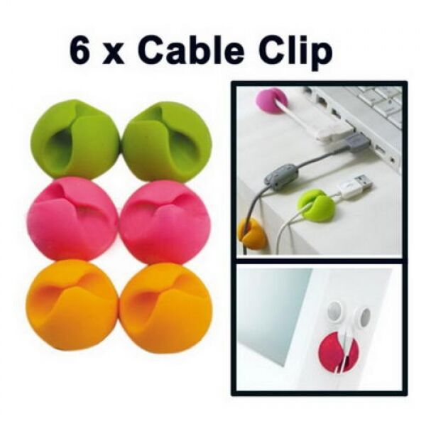 Kablo Sabitleyici Aparat 6 Adet Şık Tasarımlı Fonksiyonel Ürün