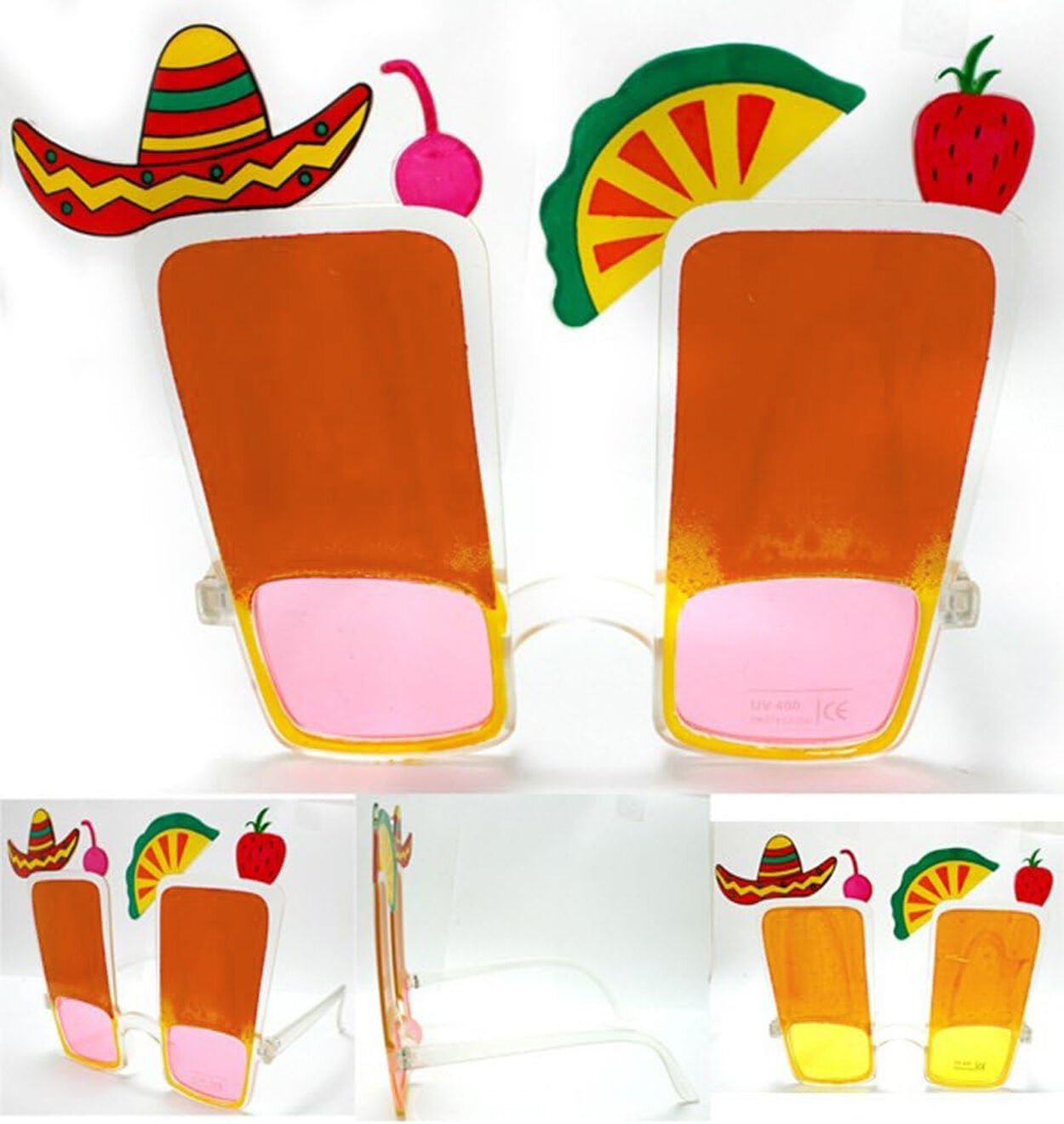 Sombrero Hawaii Fiesta Meyve Figürlü Gözlük Şık Tasarımlı Fonksiyonel Ürün