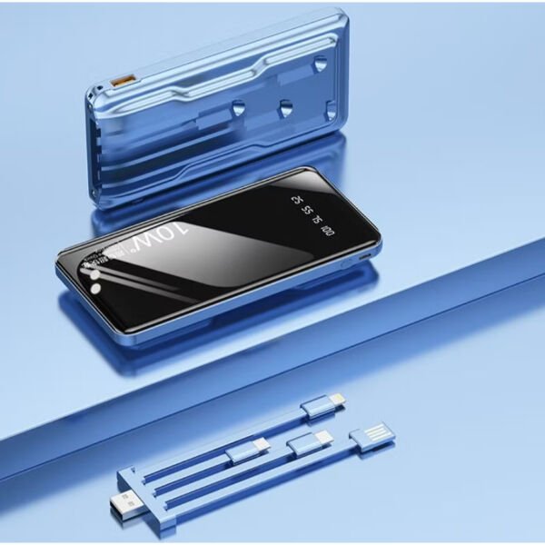 Kendinden Kablolu 10.000 mAh Powerbank Çok Fonksiyonel Ürün