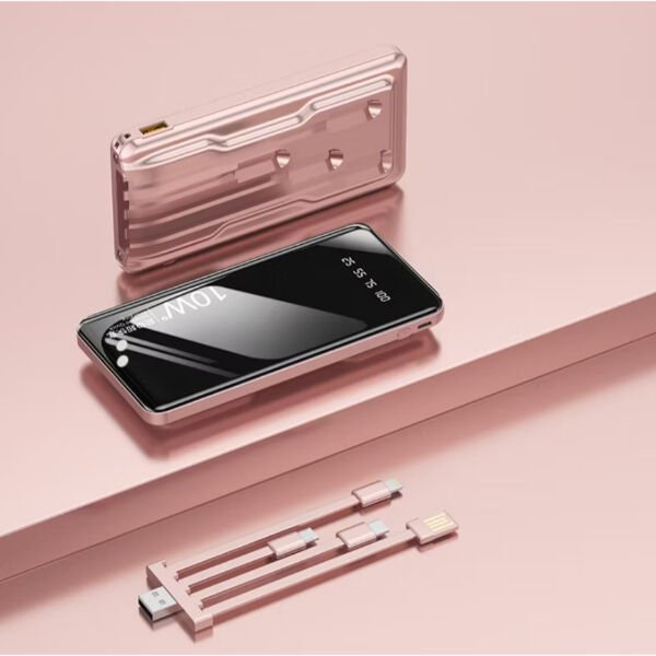 Kendinden Kablolu 20.000 mAh Powerbank Çok Fonksiyonel Ürün