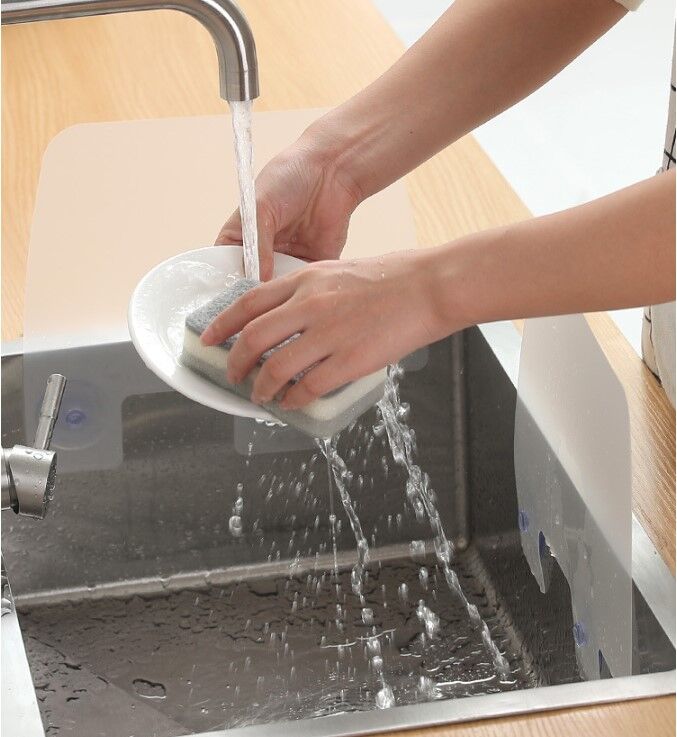 Lavabo ve Ocak Sıçrama Önleyici Vantuzlu Kalkan Şık Tasarımlı Fonksiyonel Ürün