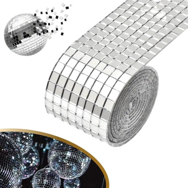 Gümüş Renk Aynalı Dekor Bandı Kendinden Yapışkanlı 1 Metre x 4 cm Şık Tasarımıyla Benzersiz Kullanım Deneyimi Hayatınızı Kolaylaştıracak Ürünler