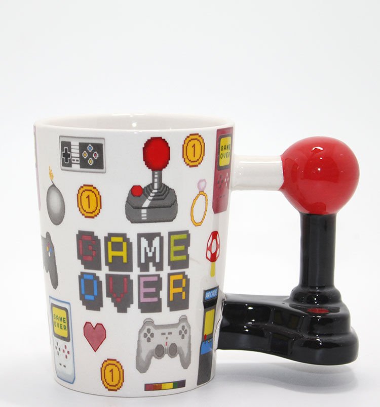 Porselen Game Over Kupa Bardak Model 4 Şık Tasarımlı Fonksiyonel Ürün