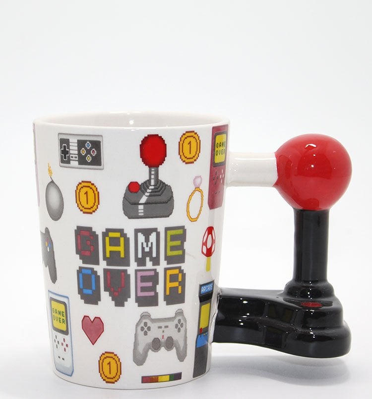 Porselen Game Over Kupa Bardak Model 4 Şık Tasarımlı Fonksiyonel Ürün