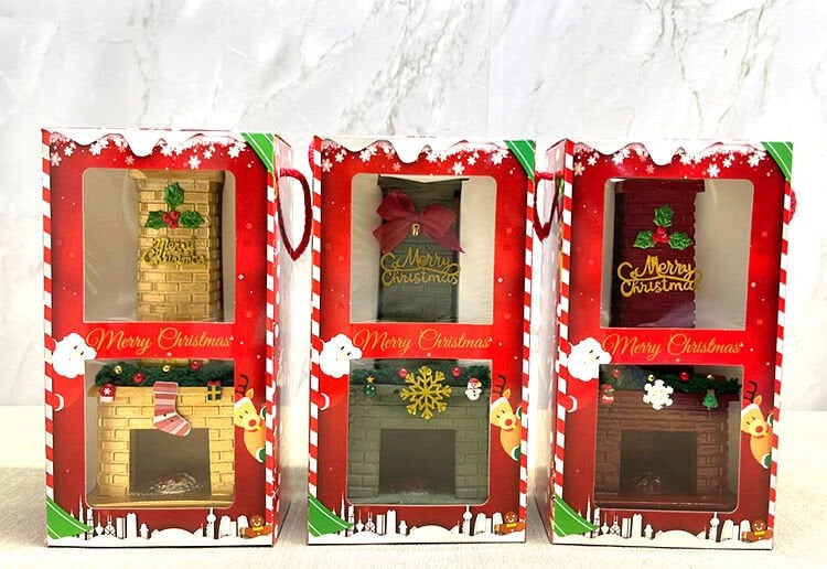 Noel Temalı Polyester Şömine Tütsülük Çok Fonksiyonel Ürün