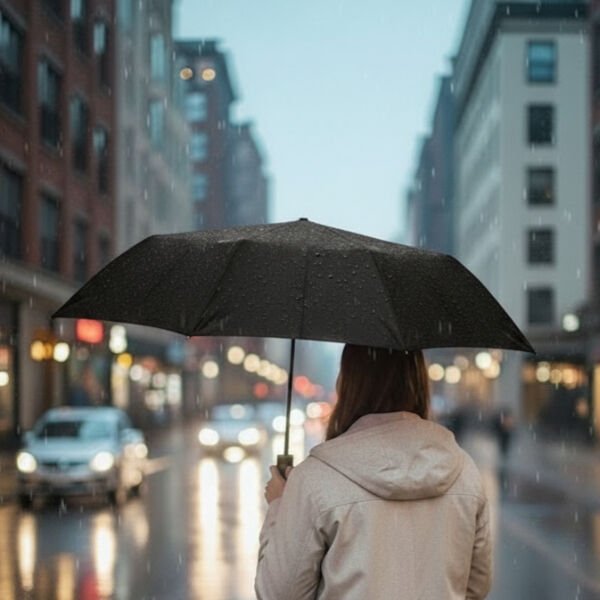 Siyah Kılıflı Otomatik Kompakt Şemsiye Şık Tasarımıyla Benzersiz Kullanım Deneyimi Hayatınızı Kolaylaştıracak Ürünler