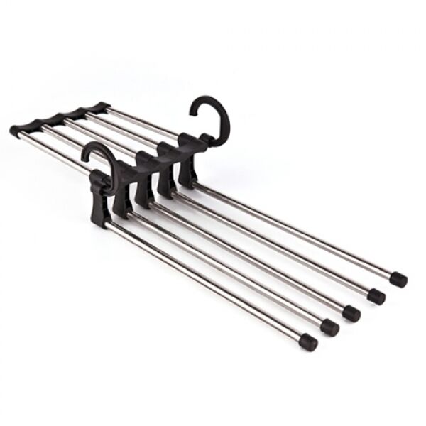 Hareketli Pantolon Askılığı 5 in 1 Şık Tasarımlı Fonksiyonel Ürün