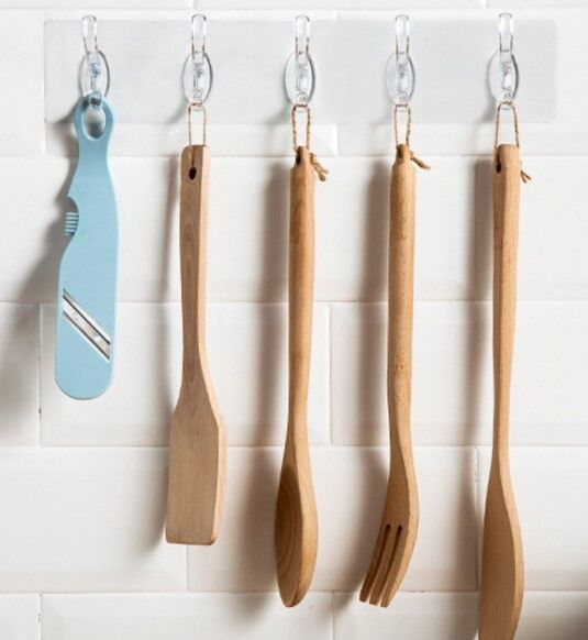 Yapışkanlı 5 Kancalı Askı Şık Tasarımlı Fonksiyonel Ürün