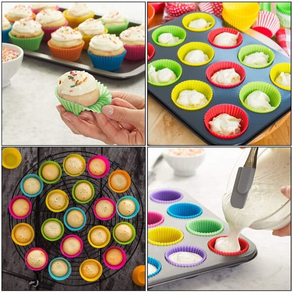 12'li Silikon Muffin Kalıbı Şık Tasarımlı Fonksiyonel Ürün