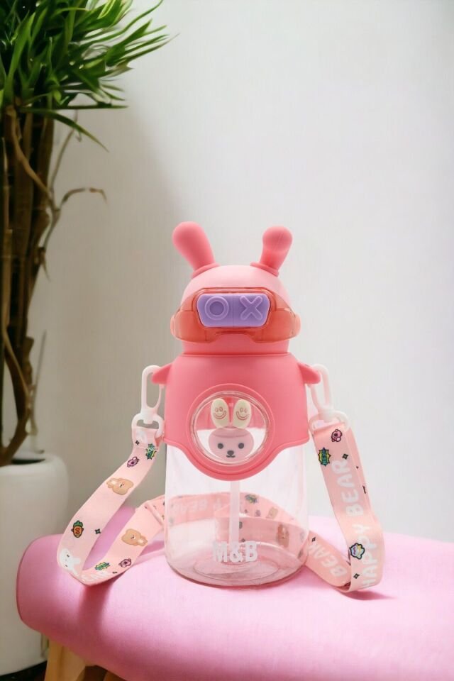 Sevimli Tavşan Su Matarası Şık Tasarımlı Fonksiyonel Ürün