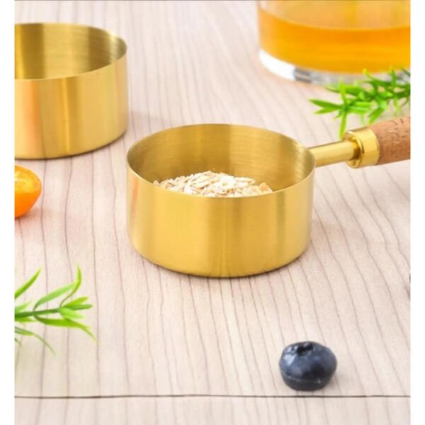 4'lü Ahşap Saplı Ölçü Kaşığı Şık Tasarımlı Fonksiyonel Ürün