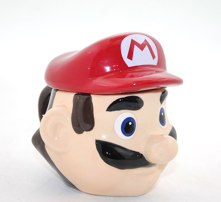 Porselen Süper Mario Kupa Bardak Şık Tasarımlı Fonksiyonel Ürün