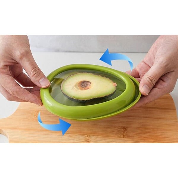 Avokado Şeklinde Esnek Yiyecek Saklama Kutusu Şık Tasarımlı Fonksiyonel Ürün