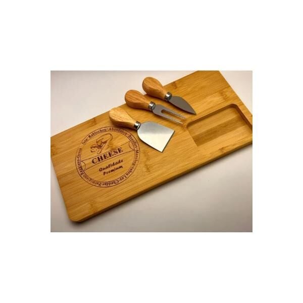 Bambu Peynir Kesme Sunum Tahtası Şık Tasarımlı Fonksiyonel Ürün
