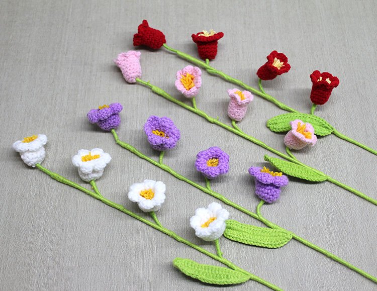 El Örgüsü Gelincik Dalı Çok Fonksiyonel Ürün