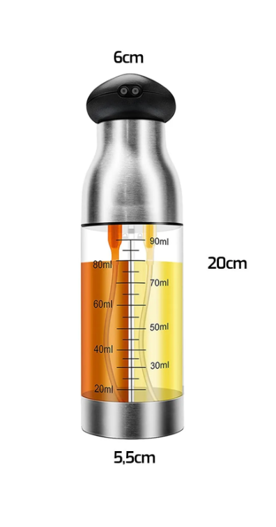 Çift Ölçekli Yağ ve Sirke Sprey Şişesi Şık Tasarımlı Fonksiyonel Ürün