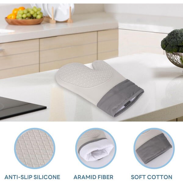 Isıya Dayanıklı Silikon Fırın Eldiveni Şık Tasarımlı Fonksiyonel Ürün