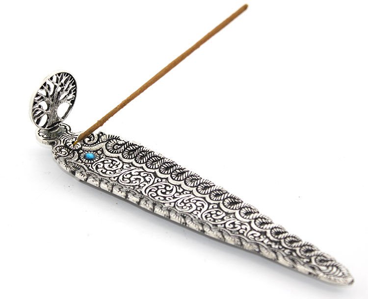 Metal Kayık Hayat Ağacı Tasarımı Tütsülük Şık Tasarımlı Fonksiyonel Ürün