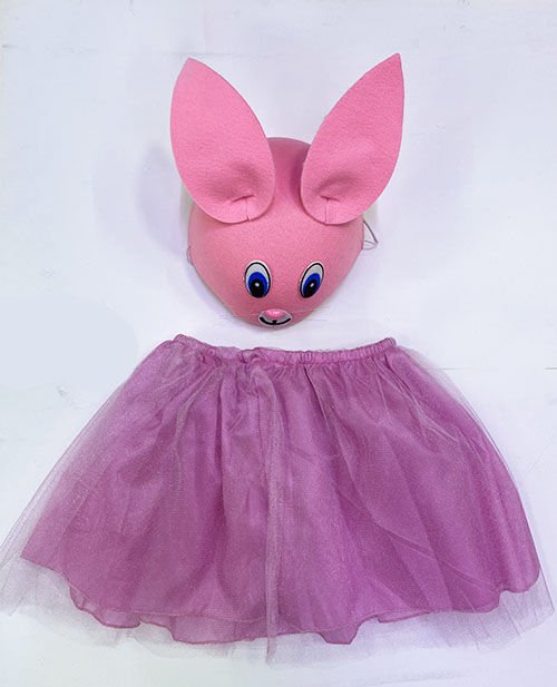 Çocuk Gösteri Kostümü Pembe Tavşan Şık Tasarımlı Fonksiyonel Ürün