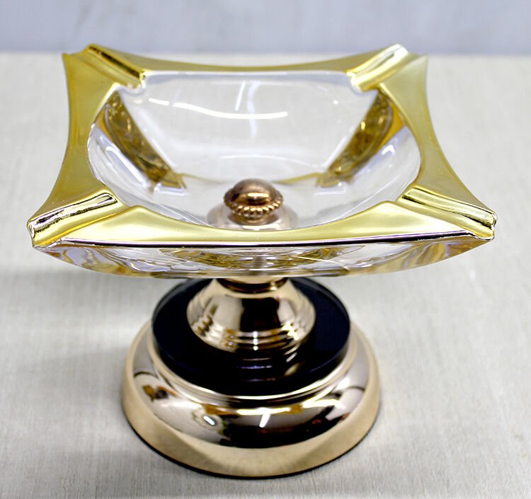 Metal Ayaklı Cam Küllük Model 1 Çok Fonksiyonel Ürün