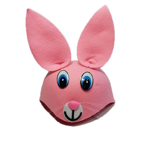 Çocuk Tavşan Şapkası Pembe Renk Şık Tasarımlı Fonksiyonel Ürün