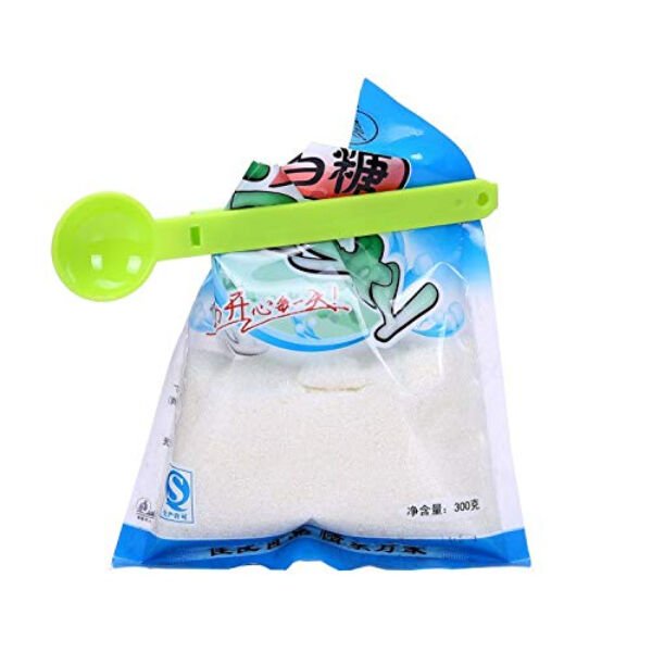 Ölçme Kaşıklı Poşet Klipsi 3'lü Paket Şık Tasarımlı Fonksiyonel Ürün