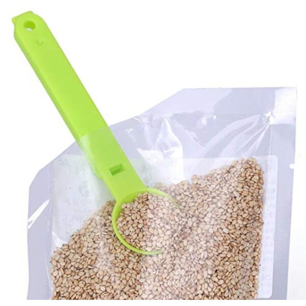 Ölçme Kaşıklı Poşet Klipsi 3'lü Paket Şık Tasarımlı Fonksiyonel Ürün