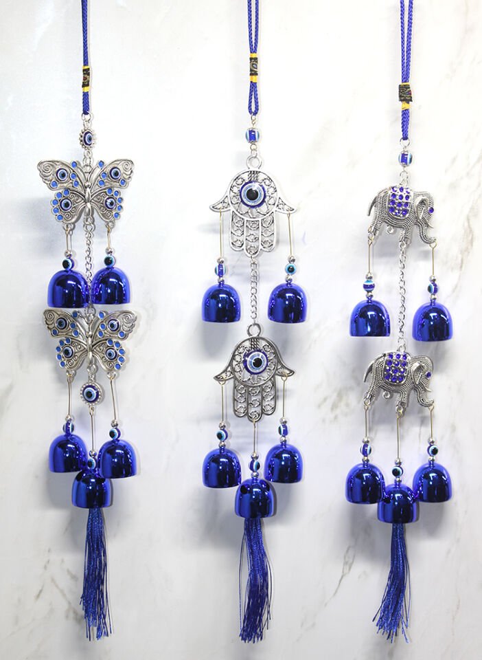 Metal Nazar Boncuğu Çan Model 12 Şık Tasarımlı Fonksiyonel Ürün