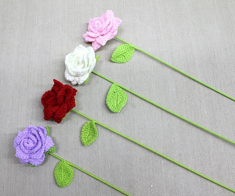 El Örgüsü Tekli Gül Çok Fonksiyonel Ürün