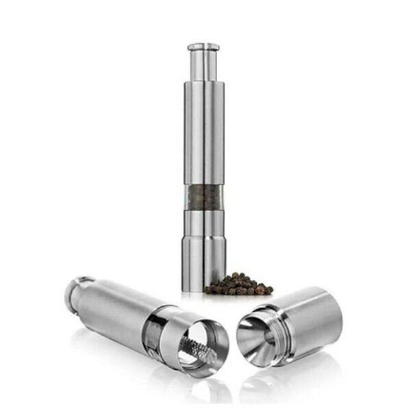 Paslanmaz Çelik Otomatik Basmalı Baharat Öğütücü Şık Tasarımlı Fonksiyonel Ürün