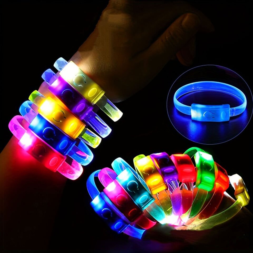 Festival & Parti LED Bileklik 3 Farklı Mod Işıklı 1 Adet Şık Tasarımlı Fonksiyonel Ürün