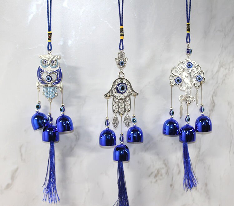 Metal Nazar Boncuğu Çan Model 6 Şık Tasarımlı Fonksiyonel Ürün