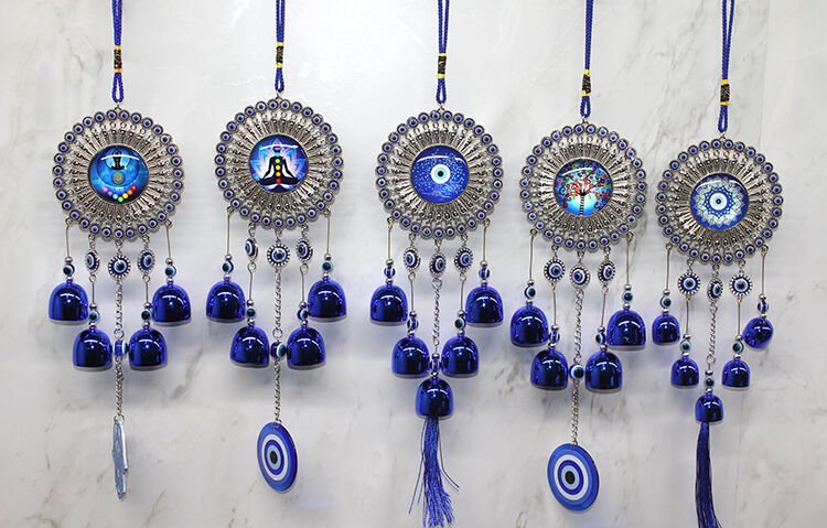 Metal Nazar Boncuğu Çan Model 9 Şık Tasarımlı Fonksiyonel Ürün