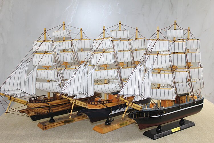 Ahşap Yelken Gemi Model 2 Çok Fonksiyonel Ürün