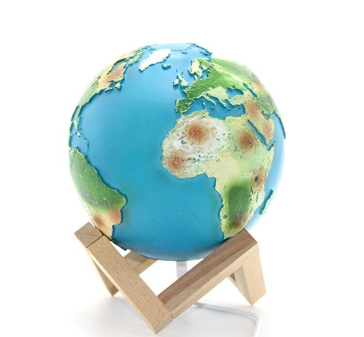Standlı Işıklı Dünya Küre Şık Tasarımlı Fonksiyonel Ürün
