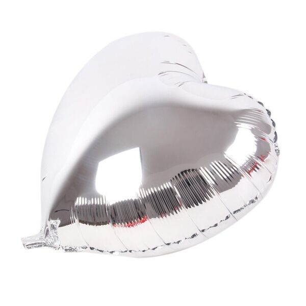 Gümüş Kalp Folyo Balon 45 Cm. Şık Tasarımlı Fonksiyonel Ürün