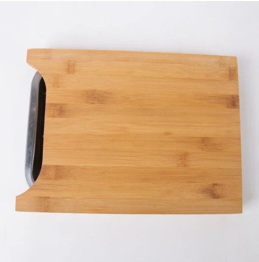 Pratik Tepsili Ahşap Kesme Tahtası Şık Tasarımlı Fonksiyonel Ürün