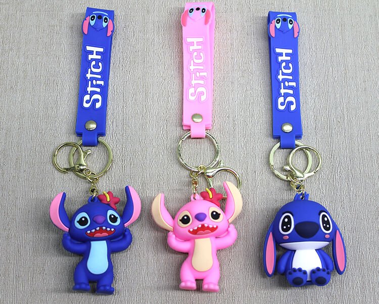 Stitch Angel Silikon Anahtarlık Şık Tasarımlı Fonksiyonel Ürün