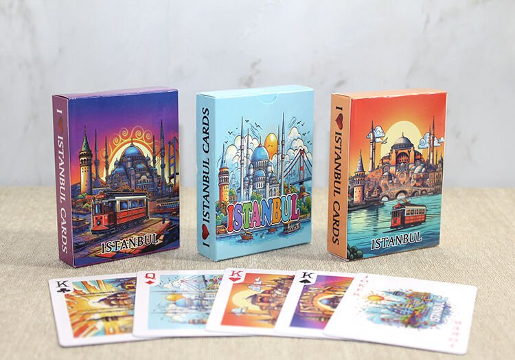 İstanbul Temalı Oyun Kartı Şık Tasarımlı Fonksiyonel Ürün