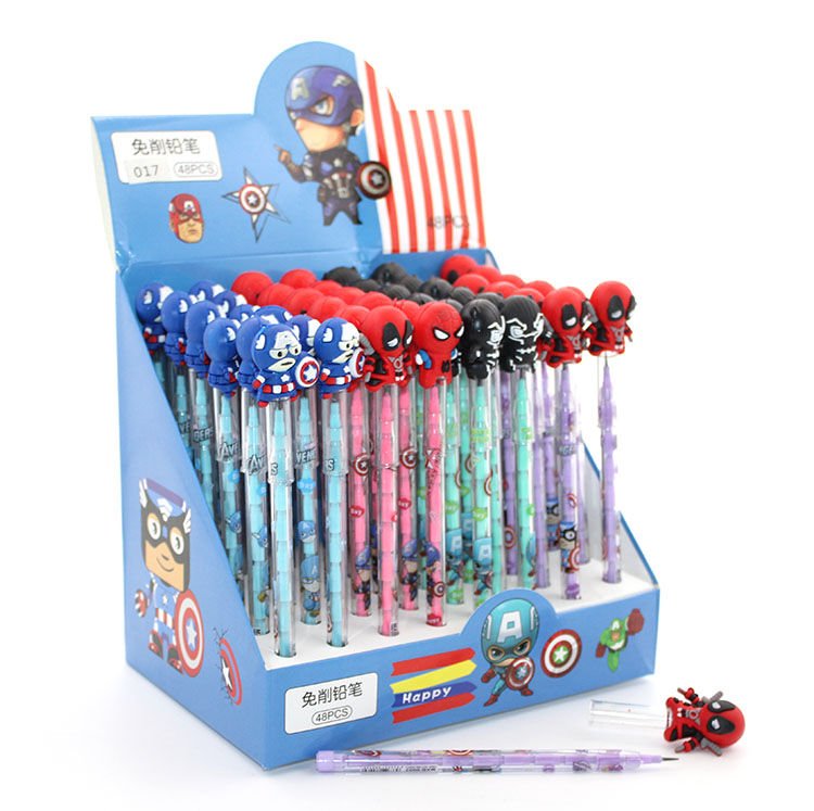 Karışık Kahraman Figürlü Yumurtlayan Kalem Model 2 Şık Tasarımlı Fonksiyonel Ürün