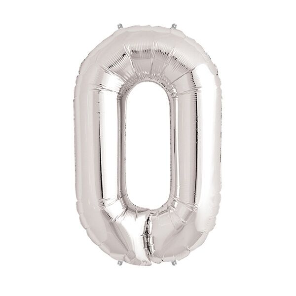 Gümüş Rengi Folyo Rakam Balon 1 Metre Şık Tasarımlı Fonksiyonel Ürün