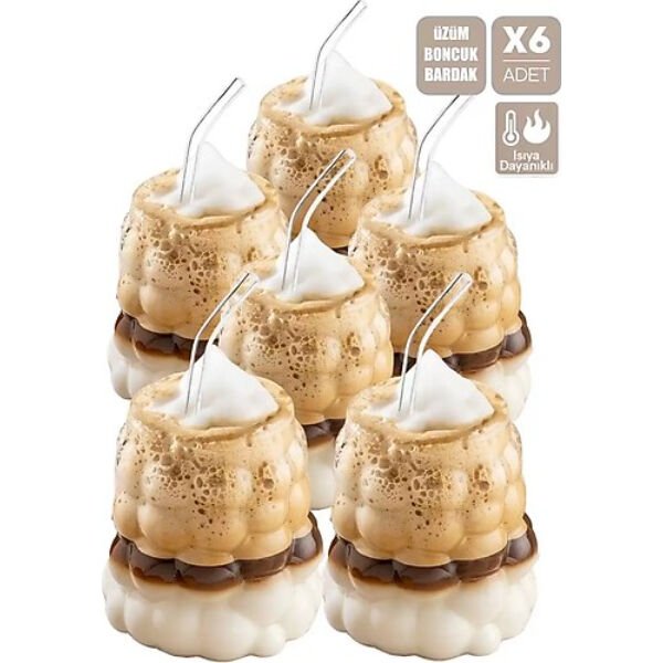 Üzüm Bardak Seti (60 ML) - 6 ADET Şık Tasarımlı Fonksiyonel Ürün