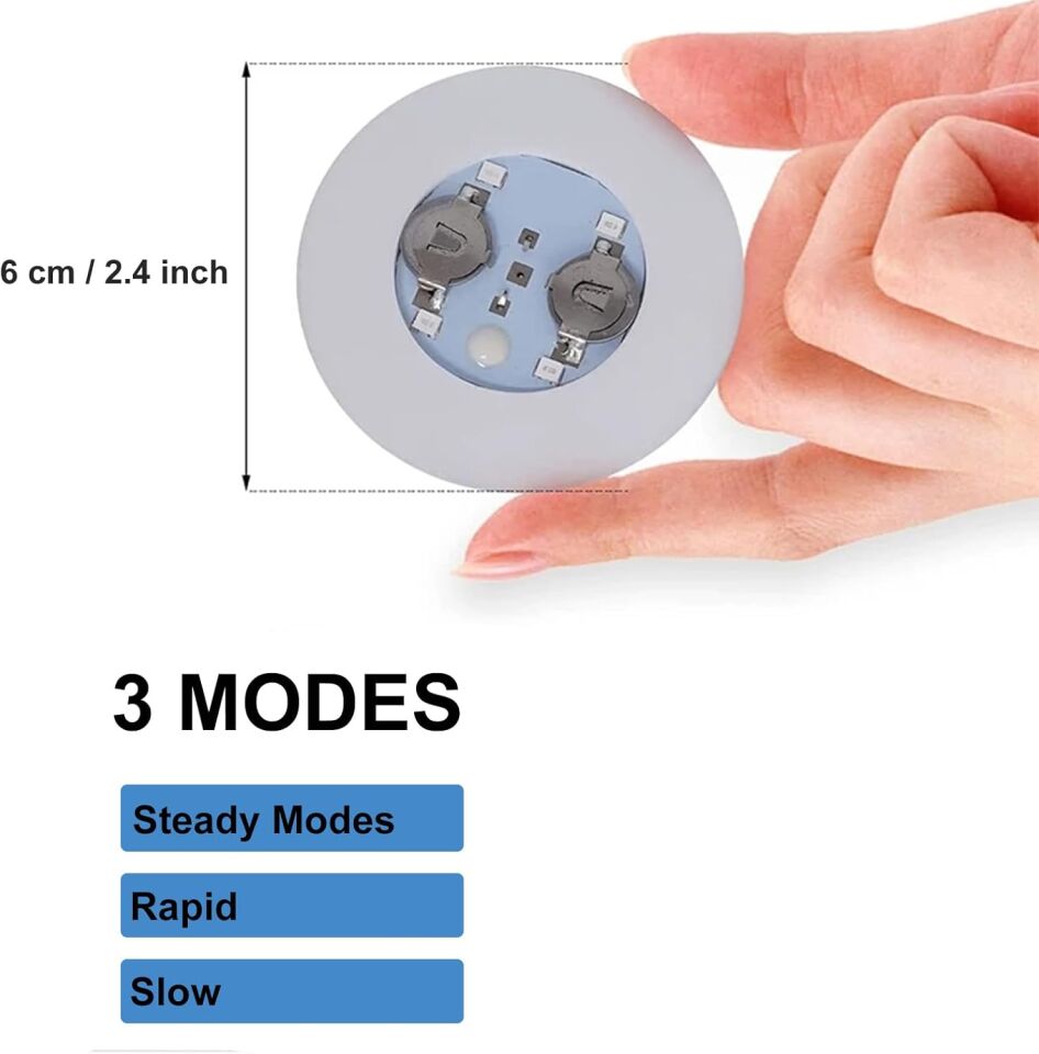 Işıklı Yapışkanlı Bardak Altı Aparatı Ledli 3 Modlu Şık Tasarımlı Fonksiyonel Ürün