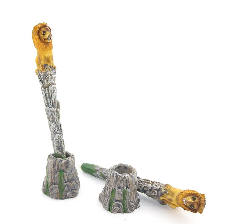 Polyester Aslan Figürlü Tükenmez Kalem Şık Tasarımlı Fonksiyonel Ürün